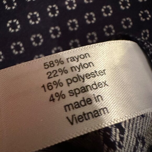 LANE BRYANT WOMENS NAVY BLUE SIZE 18 PANTS NEW SLIM ANKLE MID RISE - Picture 7 of 10